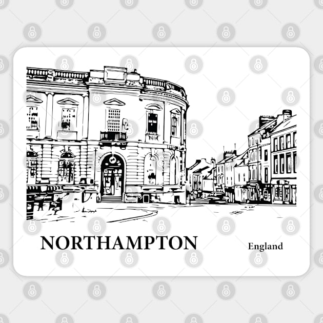 Northampton England Magnet by Lakeric